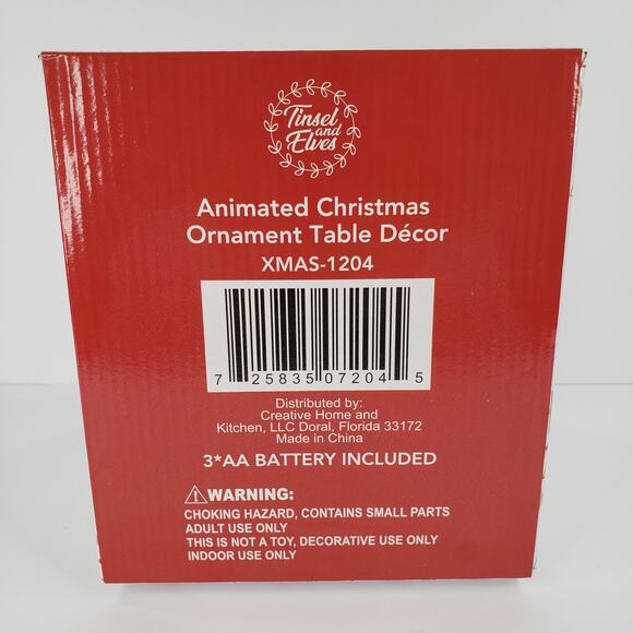 Musical Christmas Table Decor Ornament Jingle Bells Music Lights SEE VIDEO - Picture 6 of 8